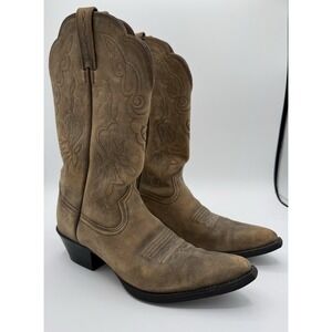 Ariat‎ Western Cowgirl Outdoor Leather Boots Style 15729 Size 7B Need Insoles
